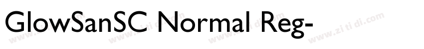 GlowSanSC Normal Reg字体转换